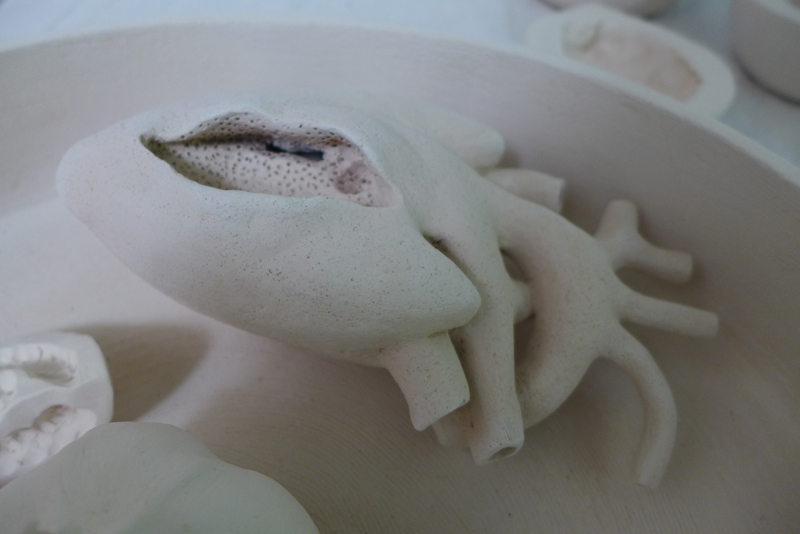 Caroline Wei céramiques sculpture Coeur