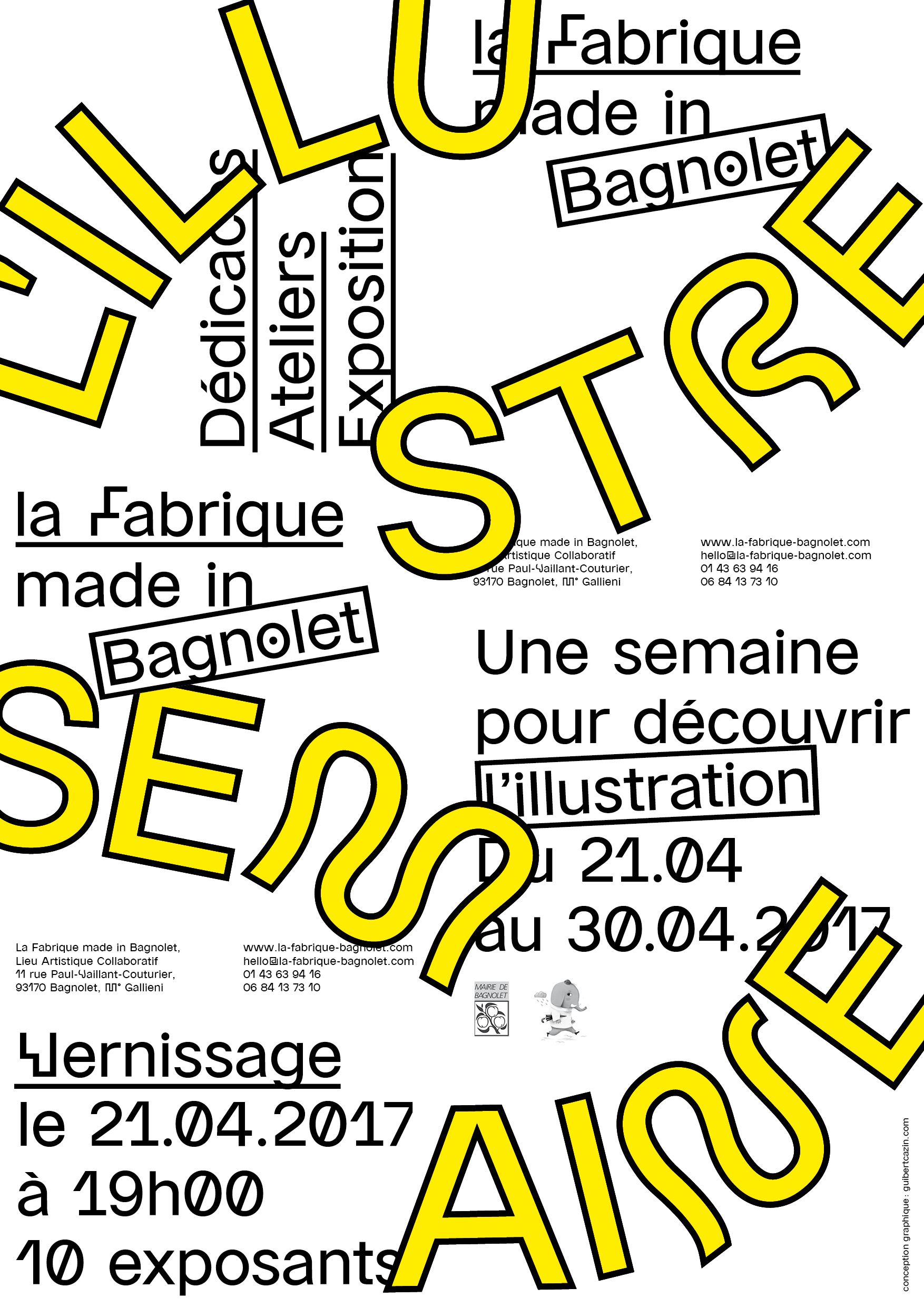 L'ILlustre Semaine: une semaine pour découvrir l'Illustration à LA Fabrique made in Bagnolet 